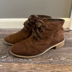 Urban Outtfitters BDG Suede Wood Heel Booties